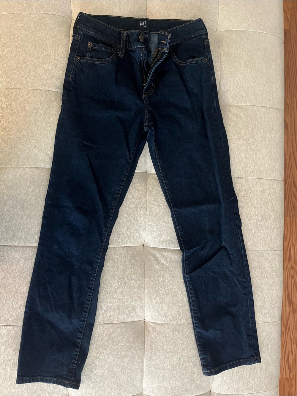 GAP Boys sz 14 Slim Straight Dark Blue Jeans